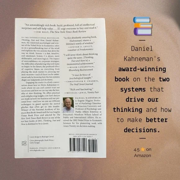 ❌ SOLD ❌ Thinking Fast and Slow | Paperback | Self-Help, Psychology - Picture 2 of 2